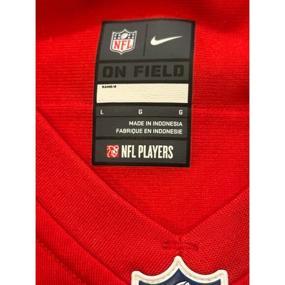 Nike New England Patriots Tom Brady #12 Red Throwback NFL Jersey Women's Large - Picture 8 of 9